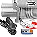 Driver Recovery Products Electric Recovery Winch - Heavy Duty 12,000 Pound Capacity - Wireless Remote Control - LD12-ELITE