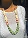ReignDrop Baby Teething Necklace for Mom, Silicone Baby Teether Necklace for Teething Pain Relief In Babies and Toddlers, Sturdy and Stylish Chewable Necklace for Boys and Girls (Sage,Peach,Ivory)