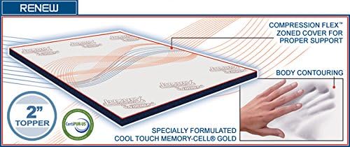 Memory Foam Pad Topper Mattress Topper Mattress Size 2 inch Cooling Gel Exclusive Quality Easy to Set Cooling Temperature Regulating Design - 20 Years Manufacturer Warranty (E King)