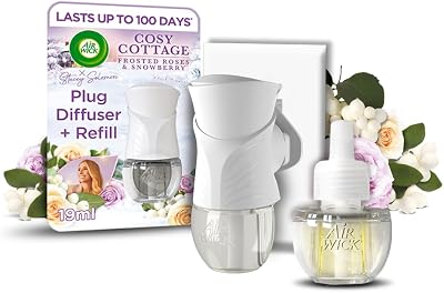Air Wick Plug In Diffuser Kit Cosy Cottage Frosted Roses Snowberry 1 Device