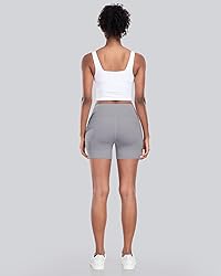 CHRLEISURE Womens Biker Yoga Shorts with