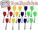 Matty's Toy Stop Deluxe 16 Piece Magnetic Replacement Darts with Plastic Wings in Red, Blue, Green & Yellow Exclusive