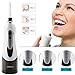 Fxexblin Cordless Water Flosser Professional Oral Irrigator with 3 Modes IPX7 Waterproof 200ML Removal Water Tank 4 Nozzles Oral Dental Flosser for Teeth, Family and Travel Black (Black) (black1)