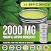 Pain Relief Hemp Oil Salve - 2000 MG - Max Strength & Efficiency - 100% Natural Ointment - Hemp Extract for Knee, Joint & Back Pain - Made in USA - Hemp Balm for Inflammation & Sore Muscles