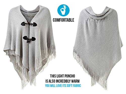 Ferand-Poncho-Schal-in-lssiger-Passform-mit-stylischen-Hornknpfen-V-Ausschnitt-und-V-Saum-fr-Frauen