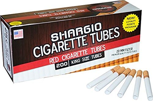 Shargio tubes 200 ct. Red King FREE case