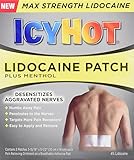 Icy Hot Lidocaine Patch Plus Menthol 5 Count Temporarily Relieves Minor Pain Associated with Arthritis, Simple Backache, Muscle Strains, Sprains, Bruises, and Cramps