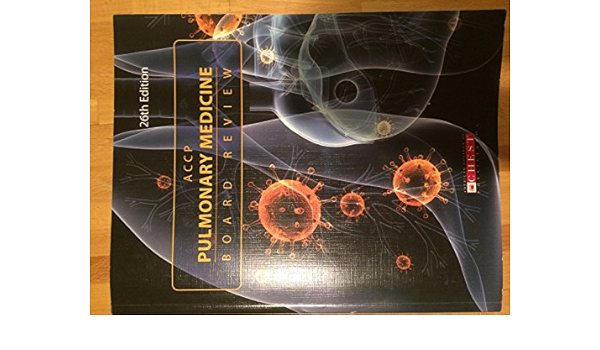 Accp Pulmonary Medicine Board Review 26th Edition Multiple 9780916609986 Amazon Com Books