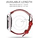 5 Colors for Apple Watch Bands 38mm and 42mm, Fullmosa Jan Calf Leather Replacement Band/Strap for Apple Watch Series 3, iWatch Series 3, Series 2, Series 1, Sport 2015 2016 2017, 42mm Red