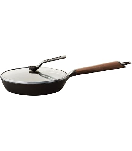 Amazon.com: Vermicular Frying Pan & Glass Lid | 24cm Deep (9.4