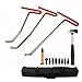 Wcaro Paintless Dent Repair Tool Set Removal of Hail Dents and Door Ding with PDR Rods Car Auto Body Dent Removal Pdr Rods Tips Dent Puller