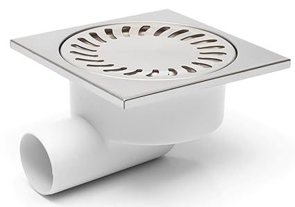 Duschablauf Bodenablauf in Edelstahl 150x150 mm DN50 (326 N)