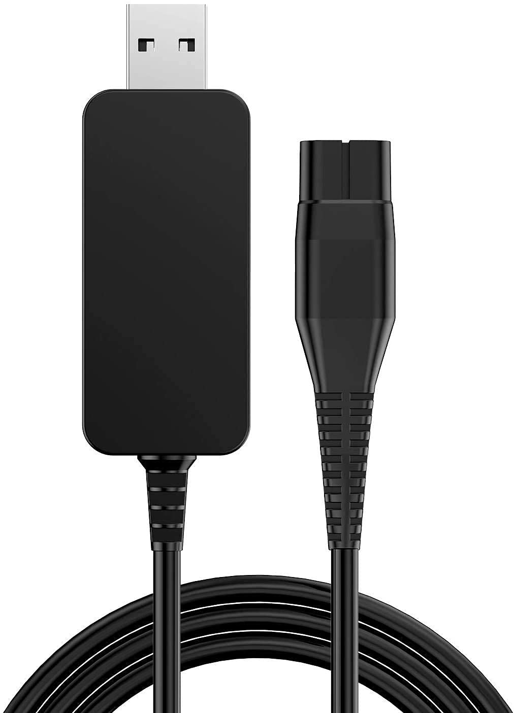 USB Shaver Charger Cable Replacement for HQ8505 Power Adapter, Compatible for Philips 1100 2100 3000 3100 3500 4100 4500 5100 5550 5570 5700 6100 7500 8900 9300 9700 Series Electric Razor (4.3V)