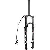 LANXUANR 26/27.5/29 Inch Magnesium Alloy Mountain Bike Fork Rebound Adjustment,Air Supension Front Fork 100mm Travel,9mm Axle