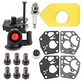 Harbot 795477 Carburetor + 698369 Air Filter + 795083 495770 Gasket + 494408 694394 Primer Bulb for Briggs Stratton 795469 794147 699660 794161 498811