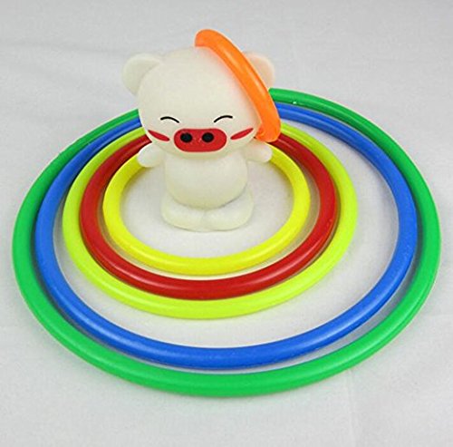 Koogel 18 Pcs Small/Medium/Large Size Plastic Toss Rings for Kids Ring ...