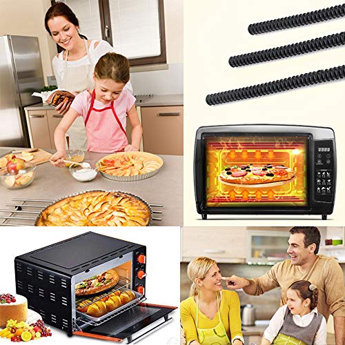 Besego 2 Pack Oven Rack Guard, 14 Inches Heat Resistant Silicone Oven Rack Cover Prevent Hand & Arm against Burns, Scars & Injuries - BPA Free & FDA Approved - Thumbnail 4