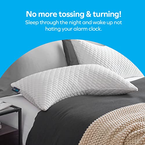Sidney Sleep Side and Back Sleeper Pillow for Neck and Shoulder Pain Relief Memory Foam Bed