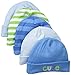 Gerber Baby Boys' 5 Pack Caps, Stripes Multi, 0-6 Months