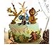Large Forest Woodland Animals Fondant Cake Decorating Molds Wild Zoo Silicone Mold for Chocolate Candy Gum Paste Clay Sugar Craft Cupcake Topper Supplies-Monkey 、Rabbit、Elephant、Giraffe、Lion(set of 5)