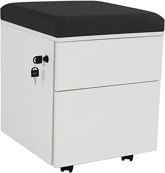 Amazon Com Rolling Mobile Pedestal Storage Cabinet With Lock And