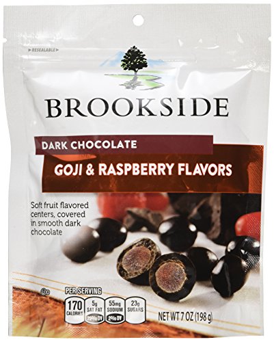 BROOKSIDE Dark Chocolate Candy, Goji & Raspberry, 7 Ounce