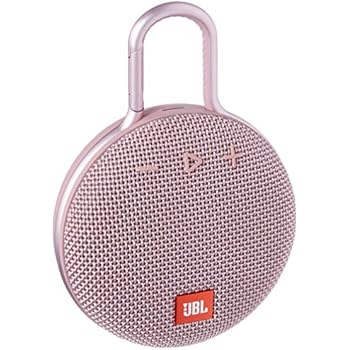 JBL Clip 3 Waterproof Portable Bluetooth Speaker- Pink