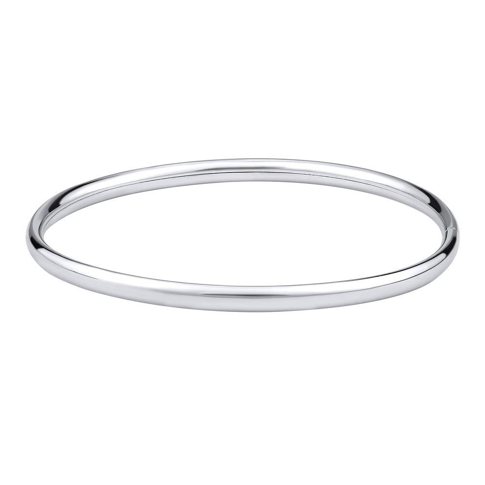 SILVEGO – GV002B – Women's 925 Sterling Silver Bangle Bracelet