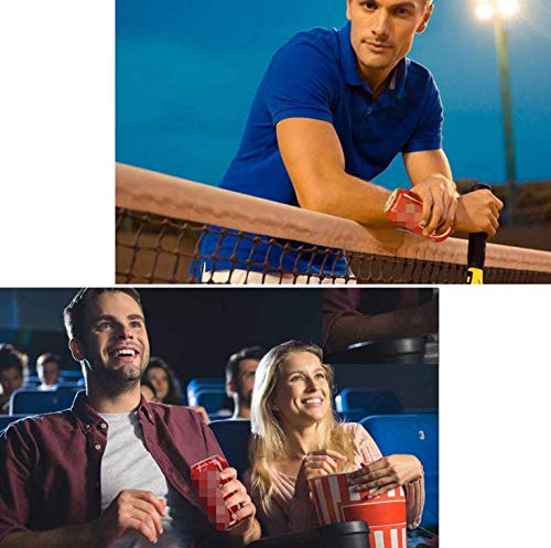 Byhoo 3 Pack Beer Can Cover - Beer Can Sleeve Silicone Beer Can Look Like Soda Hide Your Beverage Perfect for Outdoors Events Sports Party Toys, Red