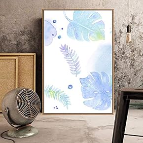 Floating Framed Canvas Wall Art for Living Room, Bedroom Watercolor Canvas Prints for Home Decoration Ready to Hang - 16x24 inches