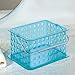 iDesign Storage Organizer Basket, for Bathroom, Health and Beauty Products - Small, Aqua
