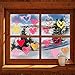Ocosy 172Pcs Valentine's Day Window Clings Valentines Day Decorations Heart Window Clings Décor (Valentine's Day)