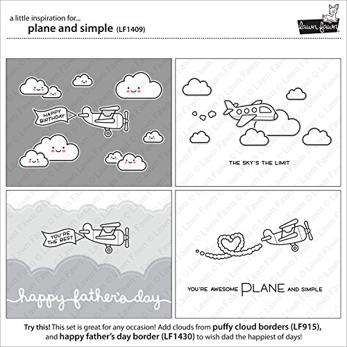 Lawn Fawn LF1409 Plane and simple clear stamps