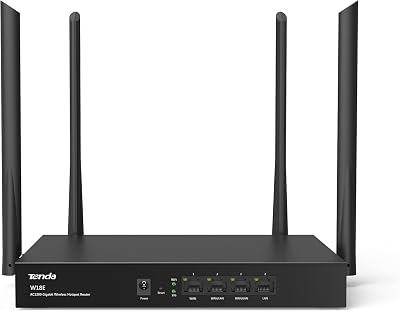 Tenda W18E AC1200 Gigabit Dual Band Wireless Hotspot Router 4 Port Wi-Fi