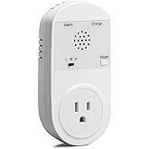 Briidea Power Outage Alarm with LED Indicator Lights and 80-120dB Adjustable Alarm, Perfect for Monitoring Refrigerators, Fre