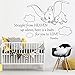 Dumbo Decal Dumbo Vinyl Decals for Nursery Dumbo Quote Decal Straight from Heaven up Above Here is a Baby for You to Love Vinyl Wall Sticker Mural Decal Dumbo Wall Stickers