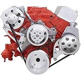 Serpentine Kit for Small Block Chevy High Mount SBC 283 327 350 Long Water Pump