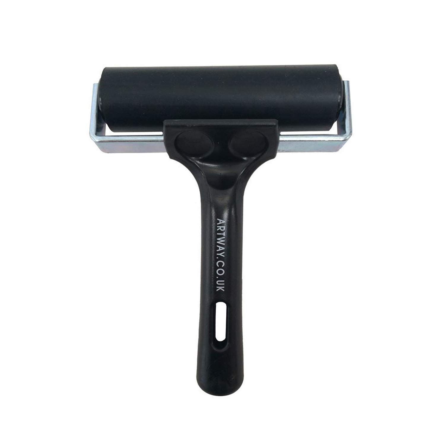 Artway Rubber Brayer Roller - 10cm – Black – Ideal Inking Roller for Printmaking/Lino Printing