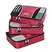 eBags Medium Packing Cubes - 3pc Set (Raspberry)