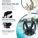 Ninja Shark Snorkel Mask Full Face Set - Upgraded Unique face Feature - Adjustable Head Straps - Anti-Fog & Anti-Leak - 180 Degrees Panoramic View - Detachable Camera Mount - Designed by Divers