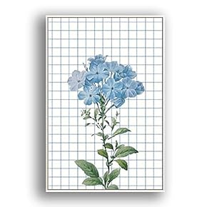 Framed Canvas Wall Art Beautiful Flowers in Grid Giclee Print Gallery Wrap Modern Home Prints Ready to Hang - 16x24 inches