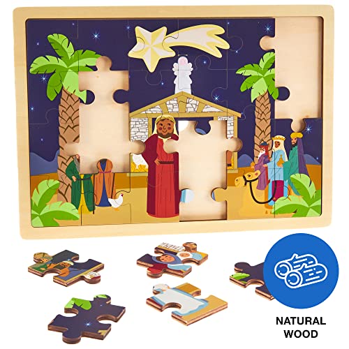 Imagination Generation Nativity Scene Puzzle Board Wooden Puzzle