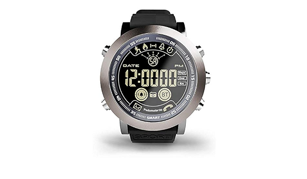 LEMFO LF23 Reloj Inteligente [2018 versión actualizada], IP68 impermeable  610 mAh batería rastreador de fitness 33 meses largo tiempo de espera  llamada recordatorio SMS alerta podómetro deportes pulsera para Android iOS  :