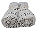 Proverbs Scripture Swaddle Blanket Gift Set, Train A Child Up in The Way He Should Go, Ultra-Soft 100% Cotton Muslin Receiving Blankets, Extra Large, 2 Pack (Gray)
