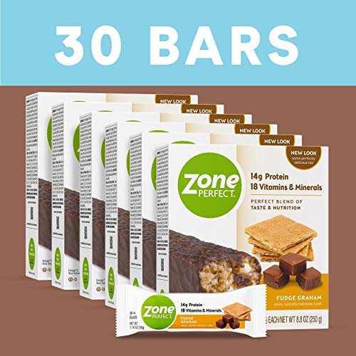 Zoneperfect Classic Protein Bars, Fudge Graham, High Protein, With Vitamins & Minerals 1.76 Ounce (30 Count) - Thumbnail 2