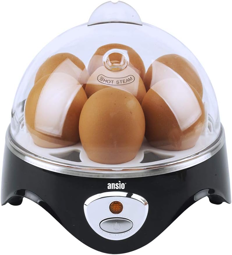 ANSIO Egg Boiler, Electric 7 Hole Egg Boiler with Water Measuring Cup