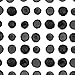 24 Count Elise Premium Patterned Beverage Napkins, Dotted and Striped, Licorice