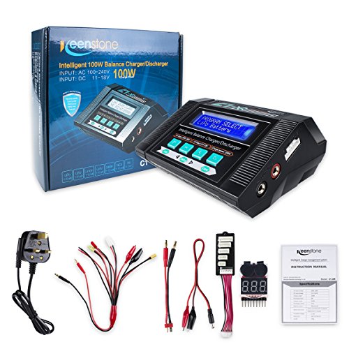 Keenstone 10A AC 100W Balance Charger Discharger for LiPo/Liion/LiFe