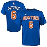Kristaps Porzingis New York Knicks #6 NBA Youth Climalite Player T-Shirt Jersey