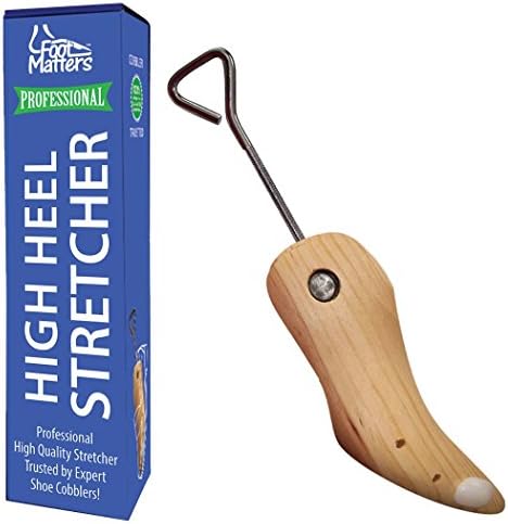 FootMatters Premium Professional Hardwood Expander High Heel Stiletto Shaper - Includes 2 Bunion Spot Stretcher Plugs - M (Women 7-8.5)